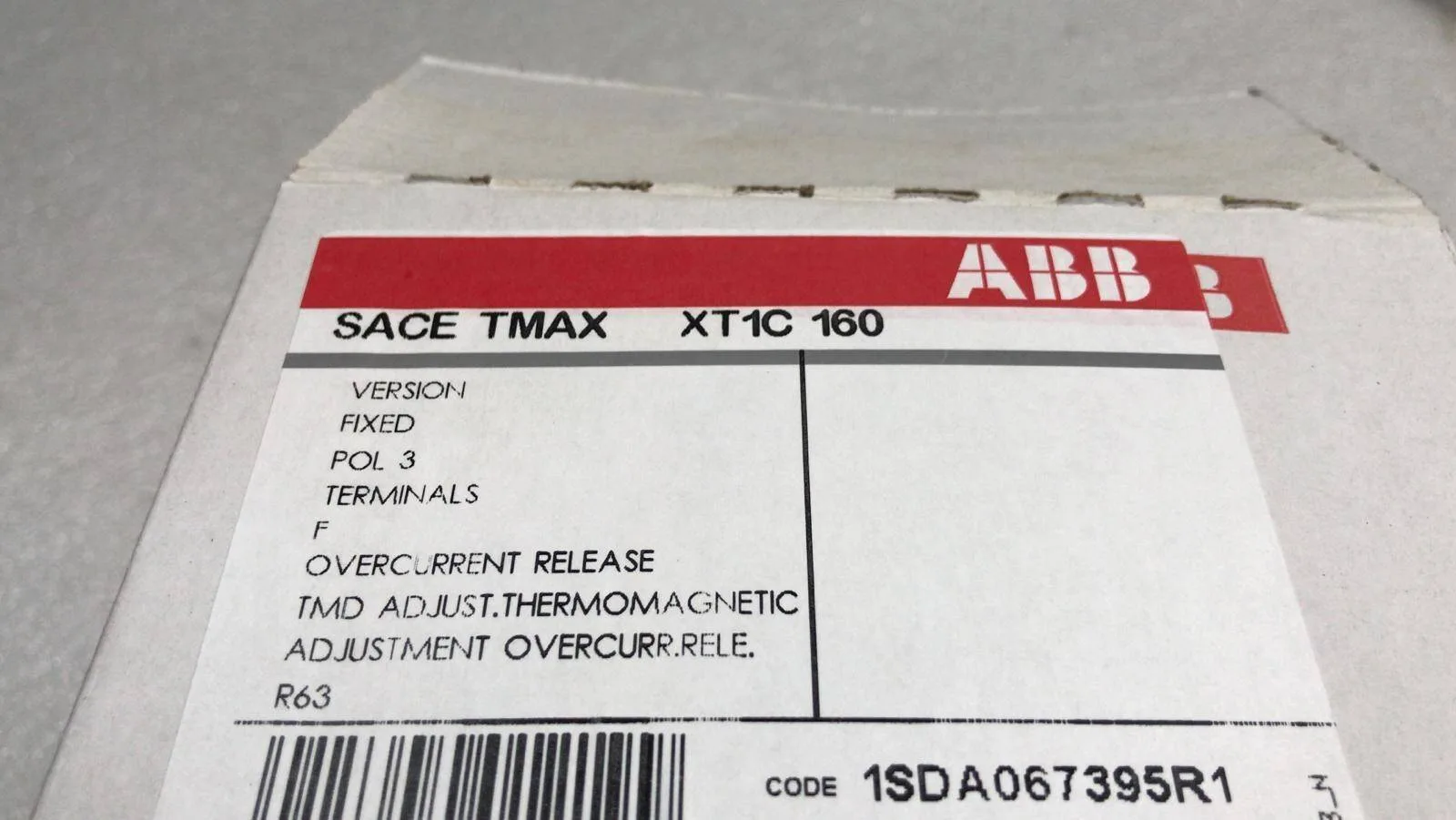 ABB XT1C 160 1SDA067395R1 3