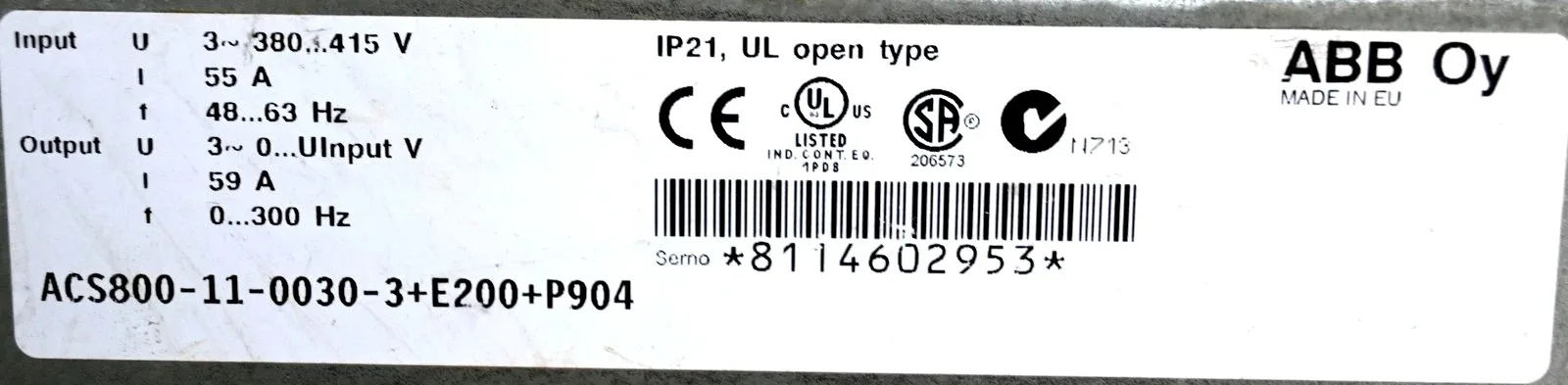 ABB ACS800-11-0030-3 4