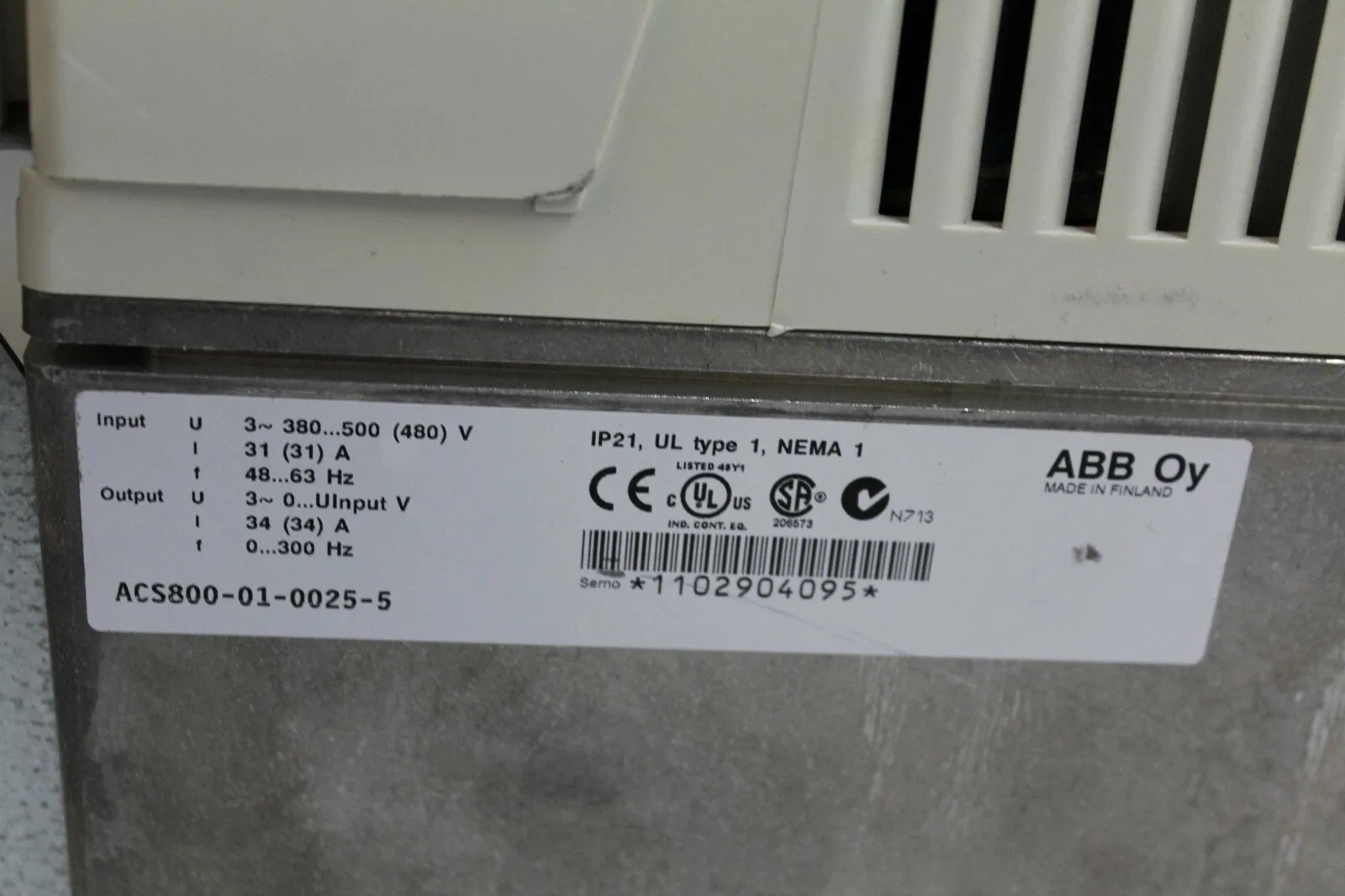 ABB ACS800-01-0025-5 6