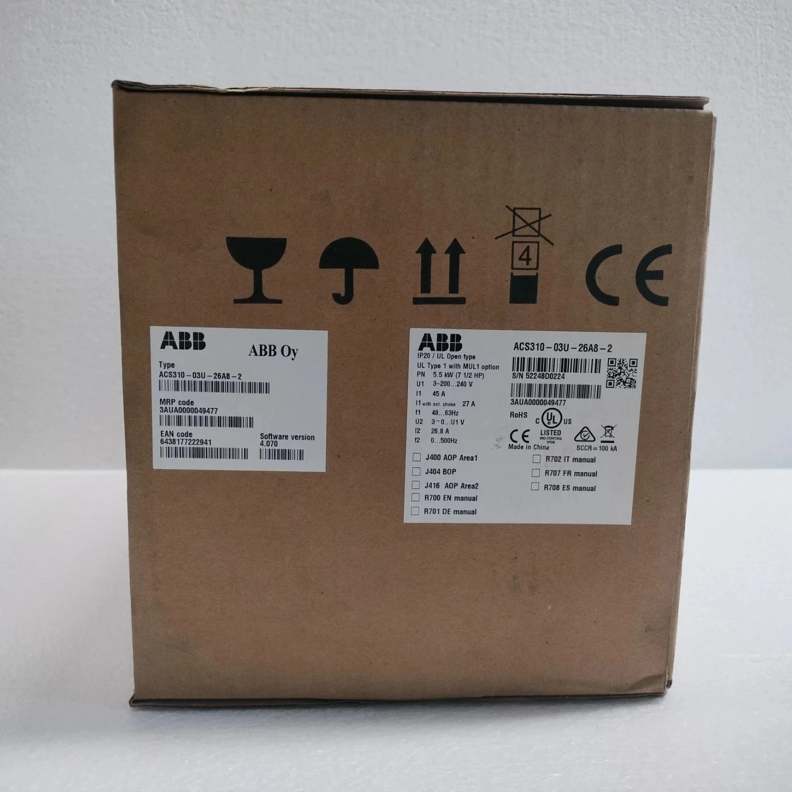 ABB ACS310-03U-26A8-2 7