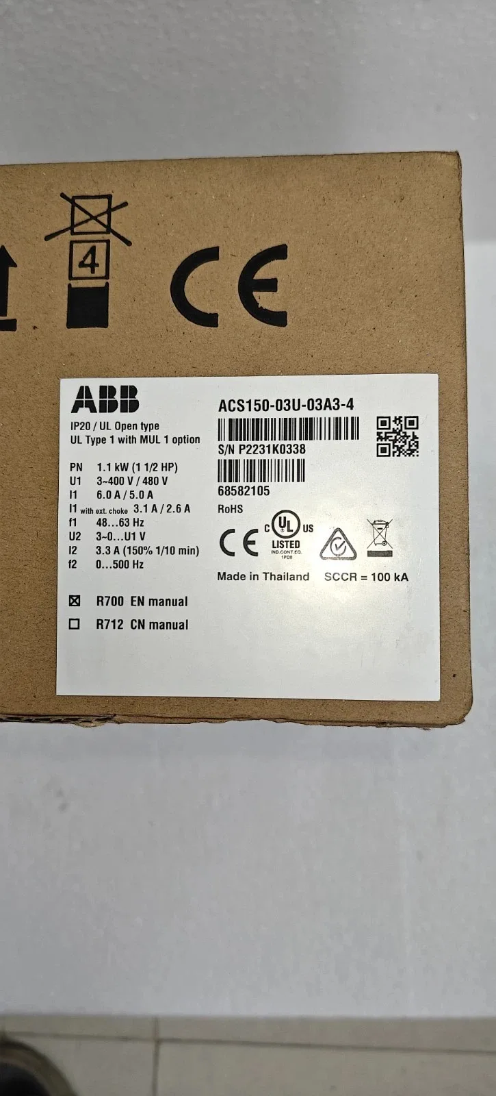 ABB ACS150-03U-03A3-4 5