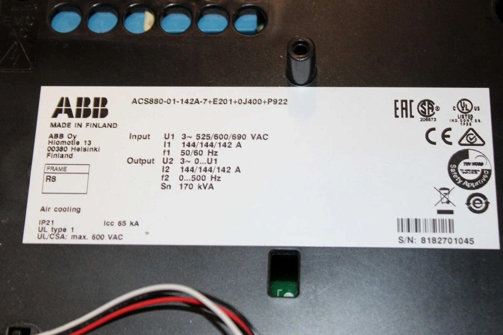 ABB ACS880-01-142A-7 3