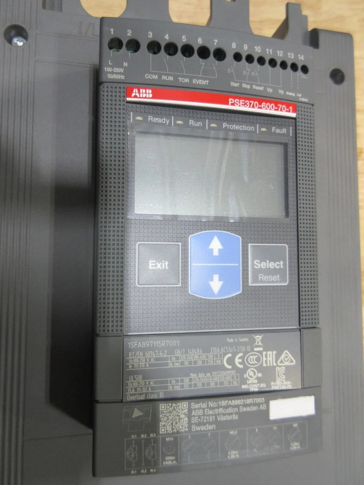 ABB PSE370-600-70-1 1SFA897115R7001 4