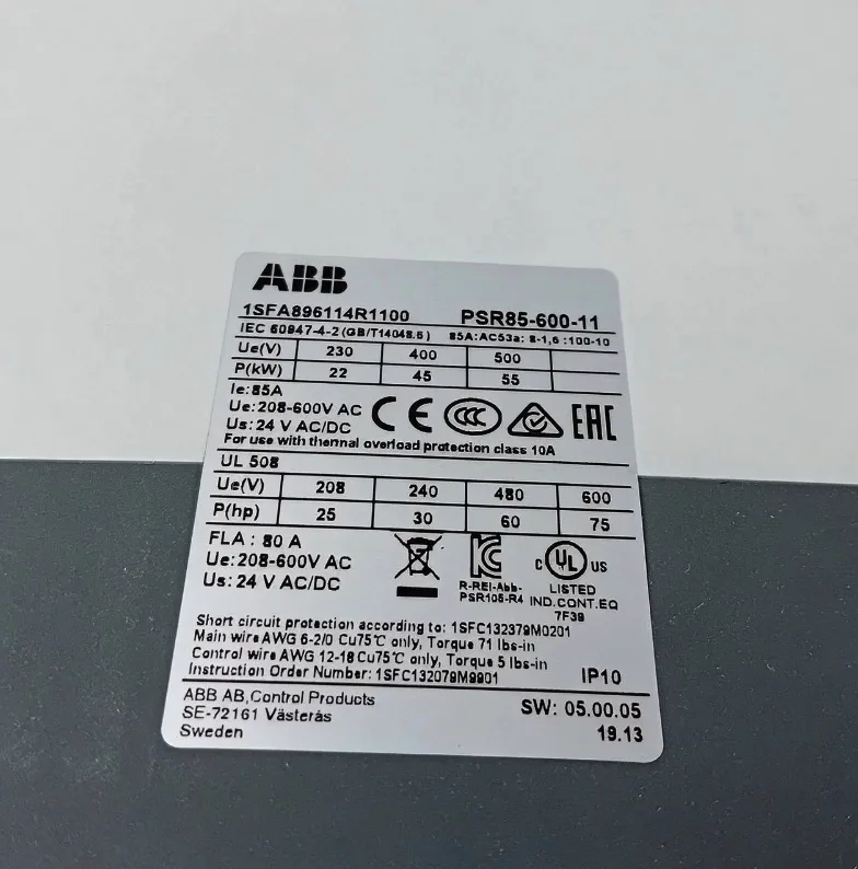 ABB PSR85-600-11 1SFA896114R1100 4