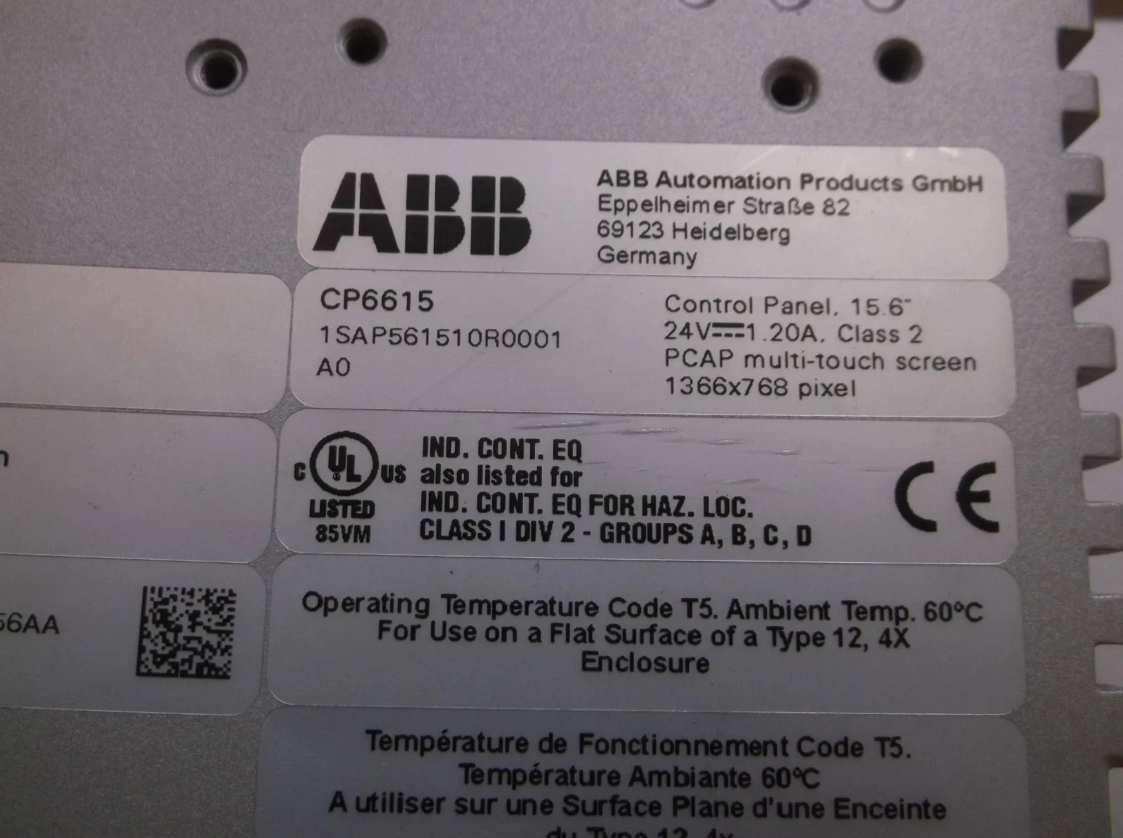 ABB CP6615 1SAP561510R0001 4