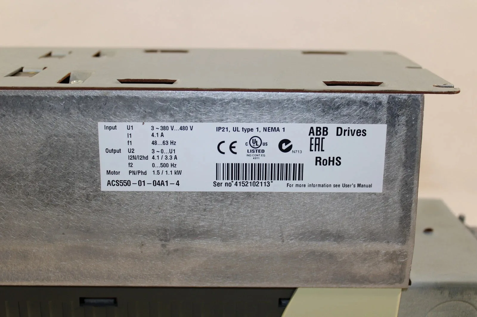 ABB ACS550-01-04A1-4 5