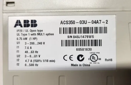 ABB ACS350-03U-04A7-2 3