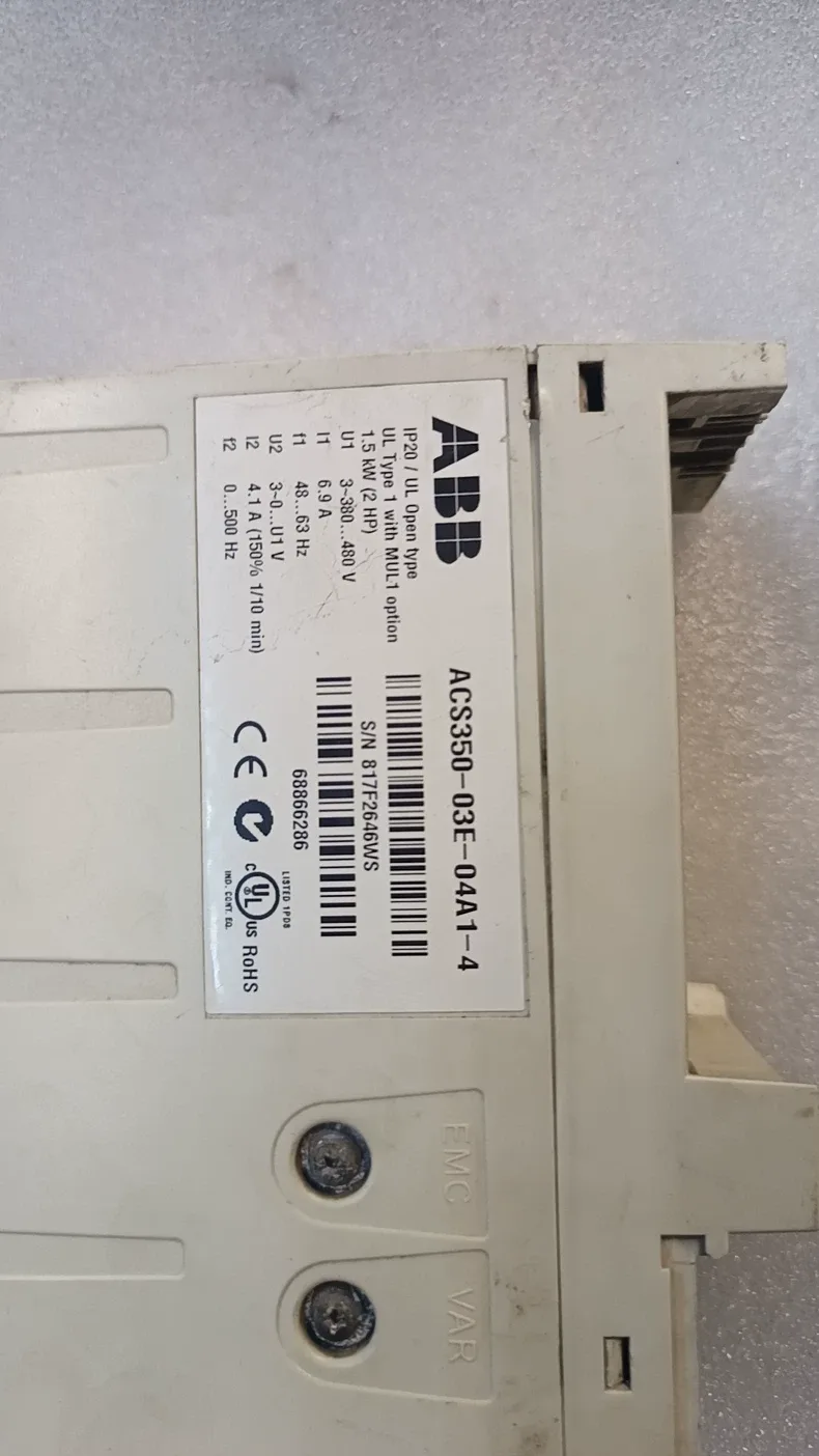 ABB inverter ACS350-03E-04A1-4 1.5kW/2HP 5