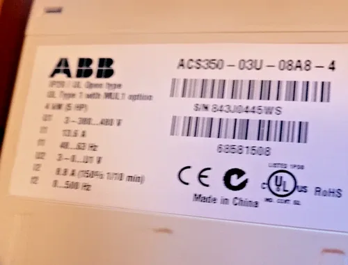 ABB ACS350-03U-08A8-4-J400 Drive 2