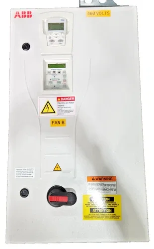ABB 15 HP ENCLOSED VARIABLE FREQUENCY DRIVE 480V 3 ACH550-BCR-023A-4+E213
