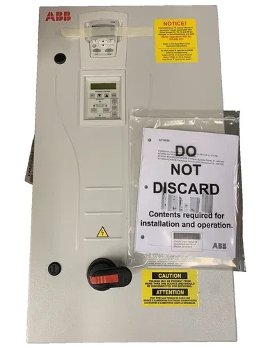 ABB ACH550-BCR-06A9-4 3HP @ 480VAC BYPASS Variable Frequency Drive -