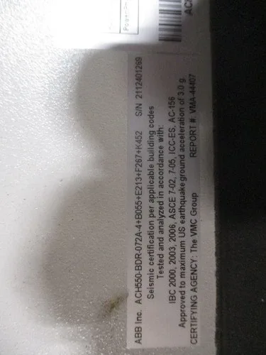 ABB ACH550 AC Drive with Bypass ACH550-BDR-072A-4+B055+E213+F267+K452 3