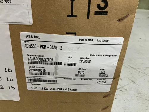 ABB ACH550-PCR-04A6-2 4