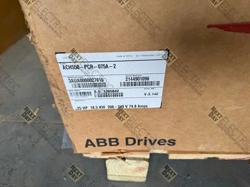 ABB ACH550-PCR-075A-2 HVAC VFD Variable Speed Drive 25hp 18.5kw Inverter 2