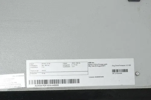 ABB AC Drive ACH550-PDR-031A-4+B058 20HP 3ph 380-480 31A 4