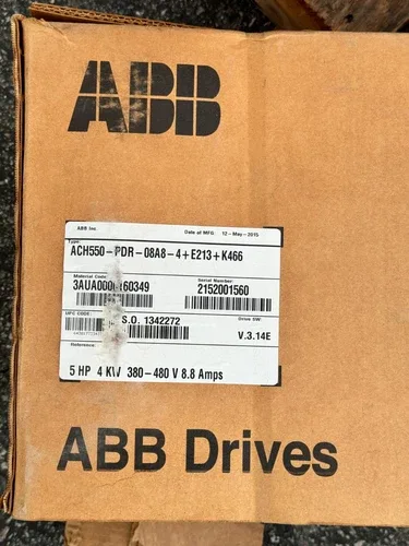 ABB ACH550-PDR-08A8-4+E213+K466 Packaged HVAC Drive 5HP 480V AC Disconnect 2