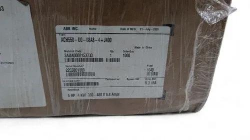 ABB ACH550-U0-08A8-4+J400 4 kW (5 HP) HVAC AC Drive VFD – 4