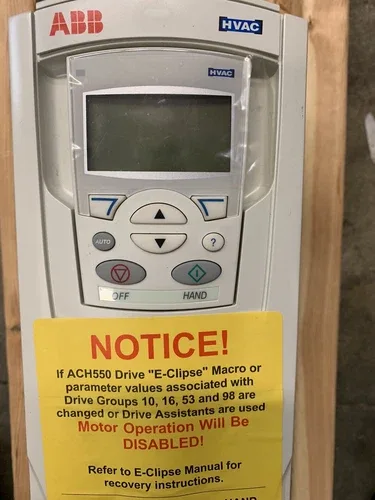 ABB ACH550-VDR-03A3-4+F267 AC Drive with Bypass and Service Switch 1.5HP 2