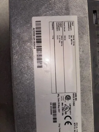 ABB ACH550-UH-08A8-4 - VFD - 3 Phase 5HP 8.8A 480V 3
