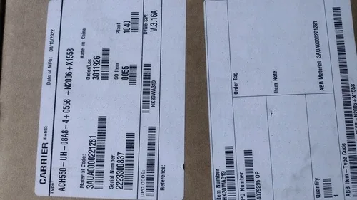 ABB DRIVE HVAC ACH550-UH-08A8-4+C558 5hp 08/15/2022 3