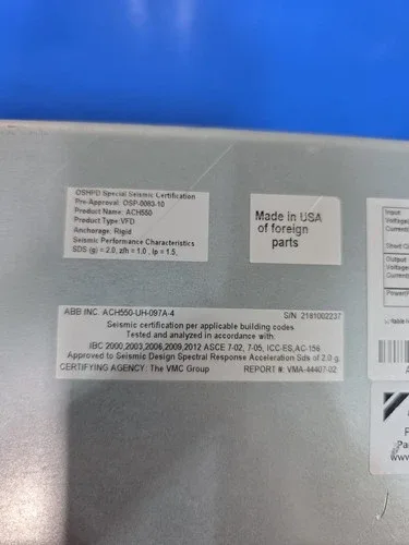 ABB ACH550-UH-097A-4 Frequency converter 3