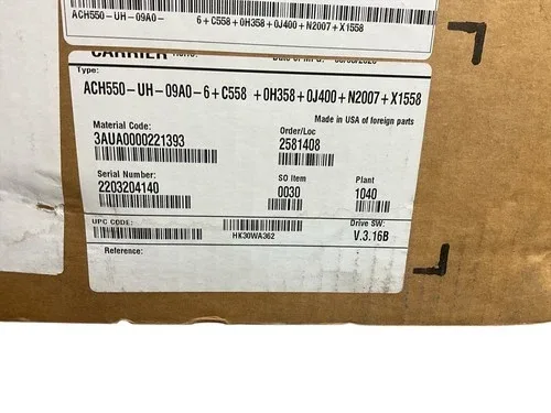 ABB ACH550-UH-09A0-6+C558 Variable Frequency Drive HK30WA362 V.3.16A 3
