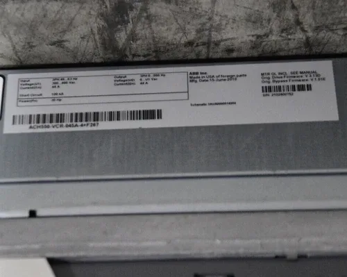 ABB ACH550-VCR-045A-4+F267 45A 460V 30HP ACH550 with Bypass - SA 2