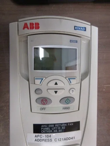 ABB ACH550 AC Drive with Bypass ACH550-VCR-07A5-2+F267 2HP 3Ph with Keypad 4