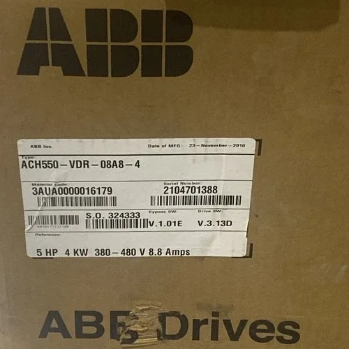 ABB ACH550-VDR-08A8-4 Variable Drive 5HP 4KW 380-480VAC 8.8A 2