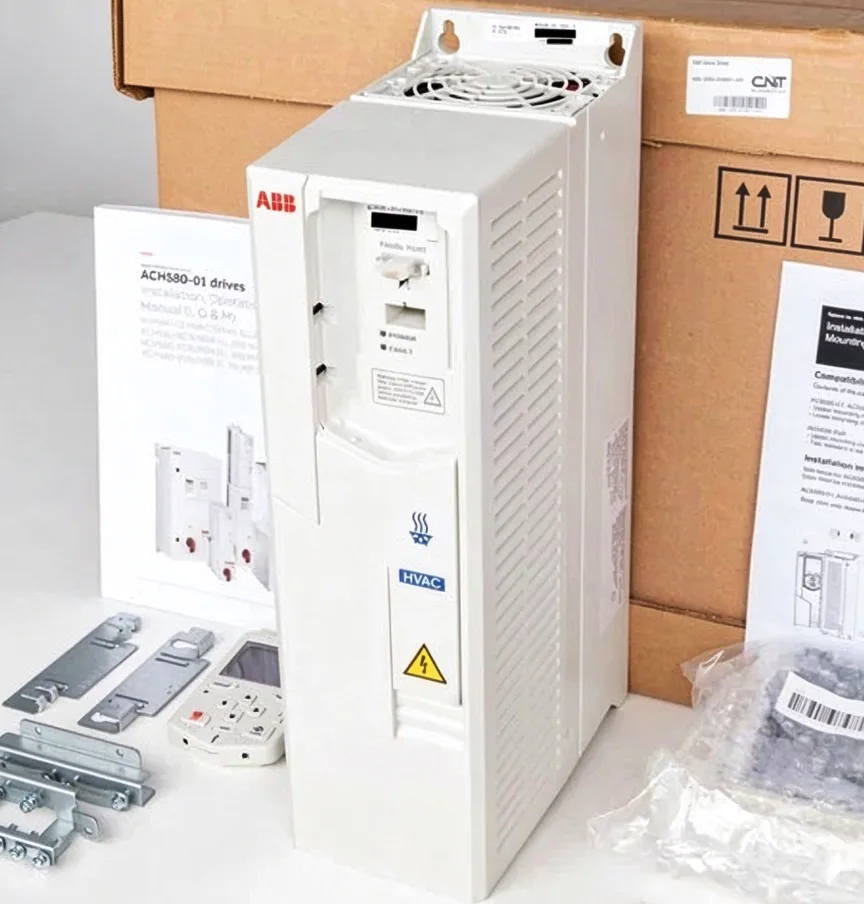 ABB ACH580-01-06A1-6 HVAC VFD Drive with OY ACH-AP-H Control Panel ACH580 Series 2