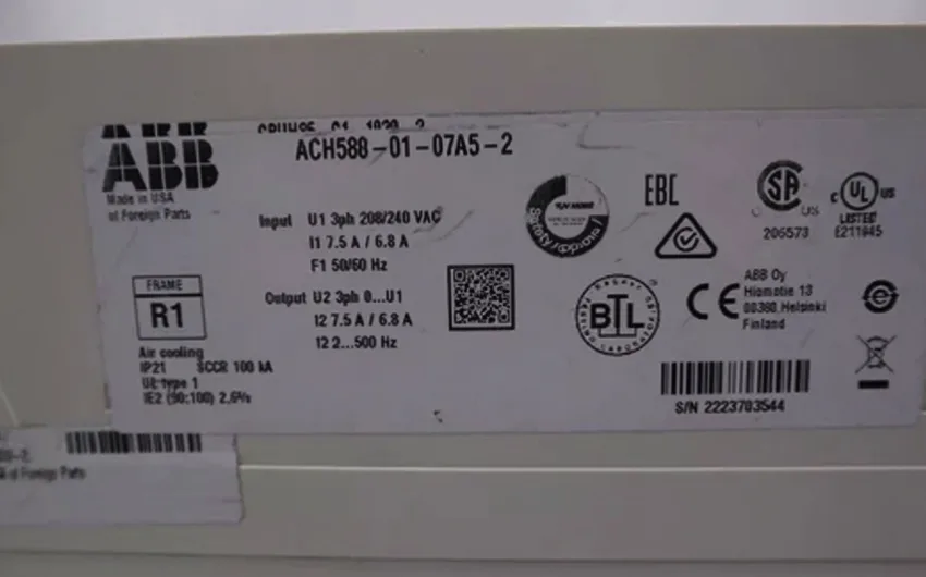 ABB ACH580-01-07A5-2 Inverter 2