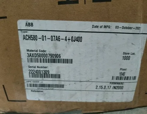 ABB ACH580-01-07A6-4+0J400 Ac Drive 3
