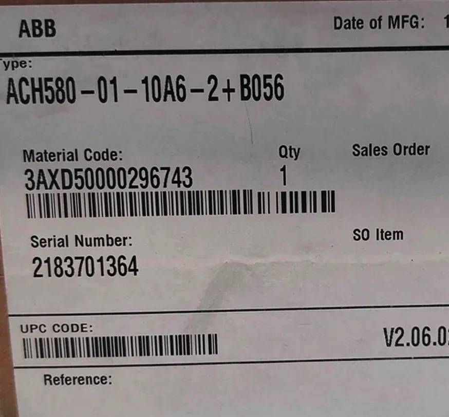 ABB HVAC Drive ACH580-01-10A6-2+B056 2HP 7.5A AVM 176 2