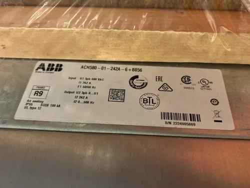 ABB ACH580-01-242A-6+B056 HVAC ACH580 VARIABLE FREQUENCY DRIVE HIGH-POWER VFD 4