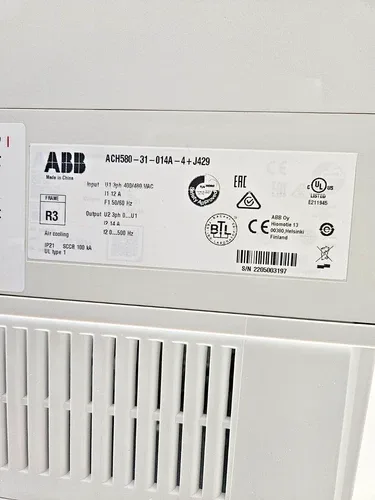 ABB ACH580-31-014A-4+J429 LV AC WALL MOUNTED DRIVE 3