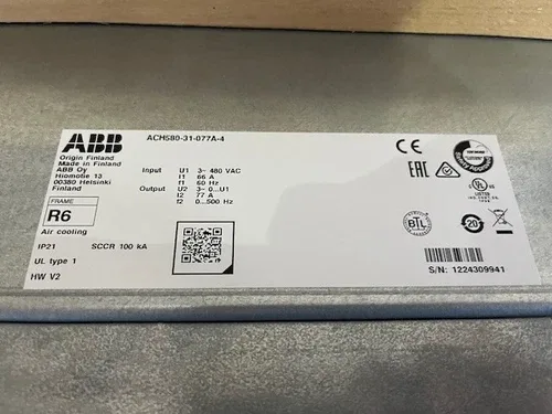 ABB ACH580-31-077A-4 VFD 60HP 77A 480V Ultra-Low Harmonic Drive HVAC 2