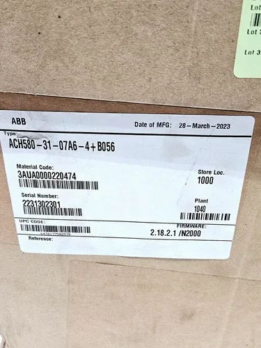 ABB ACH580-31-07A6-4+B056 WALL MOUNTED ULTRA LOW HARMONIC DRIVE 4
