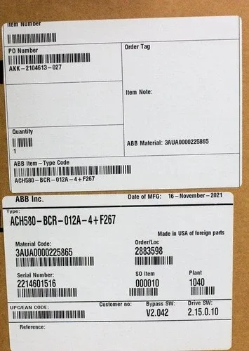 ABB ACH580-BCR-012A-4 HVAC Drive AC 7.5HP 480V 12.0A with Bluetooth (3378665) 2