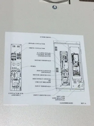 ABB VFD ACH580-BCR-07A6-4+F267 5HP 480V 4