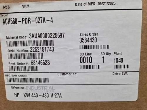 ABB ACH580-PDR-027A-4 * Next Day Air Available *