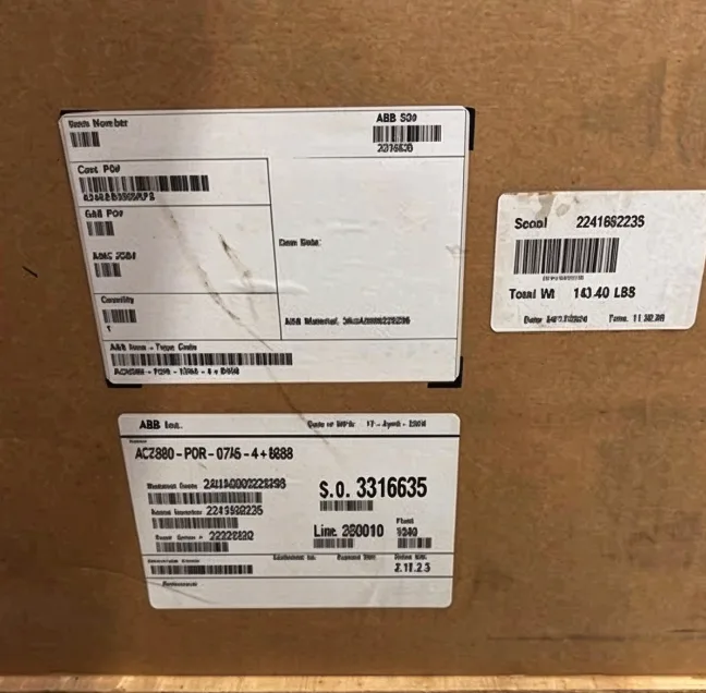 ABB ACH580-PDR-07A6-4+B058 HVAC Drive 3 5HP 440-480V 7.6A NEMA Type 3R 4
