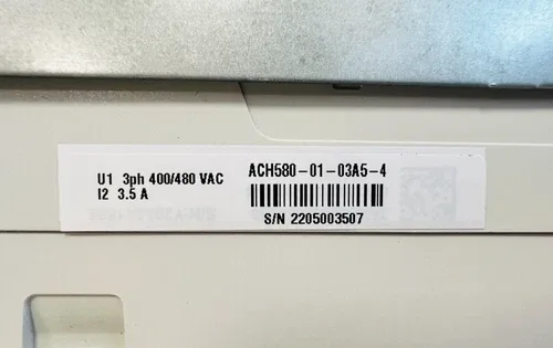 ABB ACH580-VCR-03A5-4+F267+J429 2 HP 480VAC E-Clipse Bypass AC Drive 4