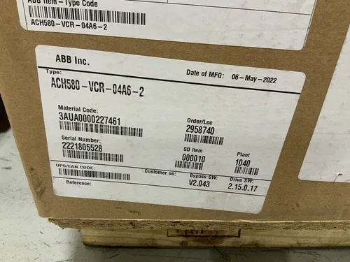 ABB ACH580-VCR-04A6-2 2