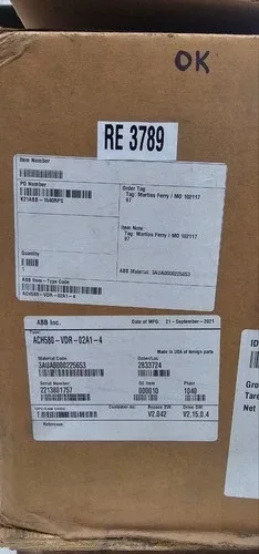 ABB ACH580-VDR-02A1-4 HVAC DRIVE 1HP 480V 2.1A E-CLIPSE BYPASS NEMA 1 2