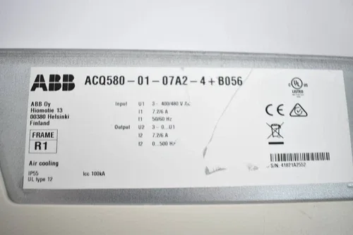 ABB Frequency Inverter ACQ580-01-07A2-4+B056 4