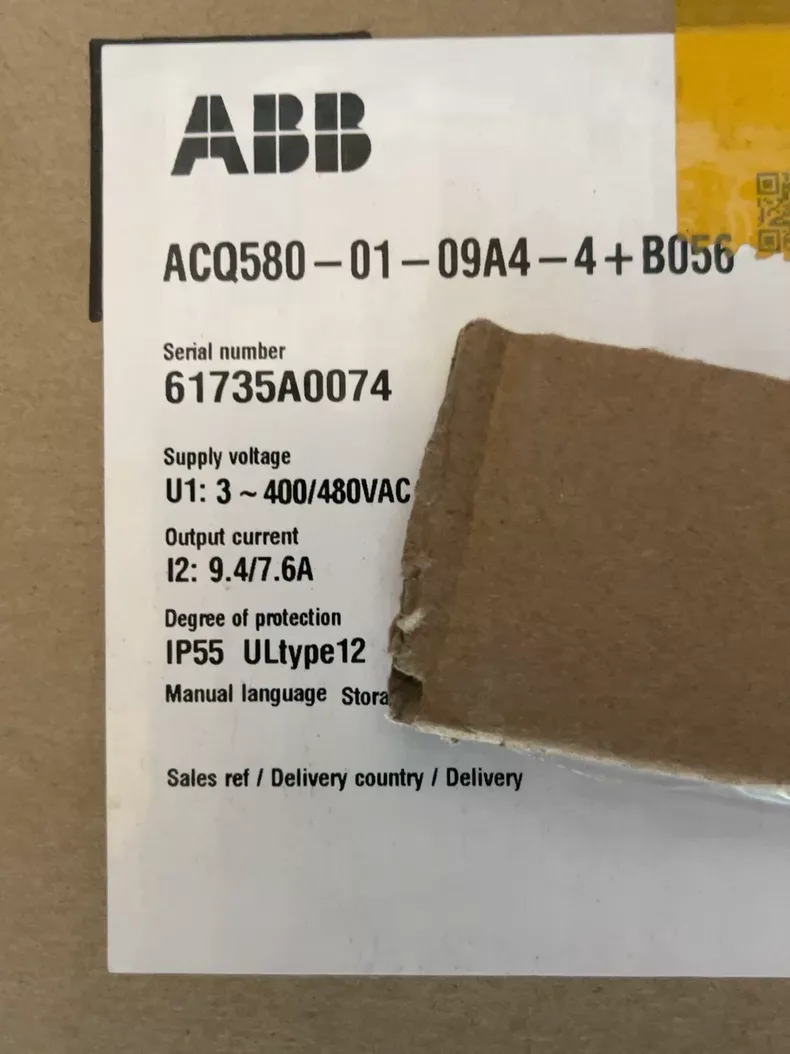 ABB inverter ACQ580-01-09A4-4+B056