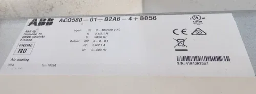 ABB ACQ580-G1-02A6-4+B056 4
