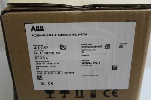 ABB ACQ810-04-06A3-4 +J410+K454+P915+R700 Drive 3