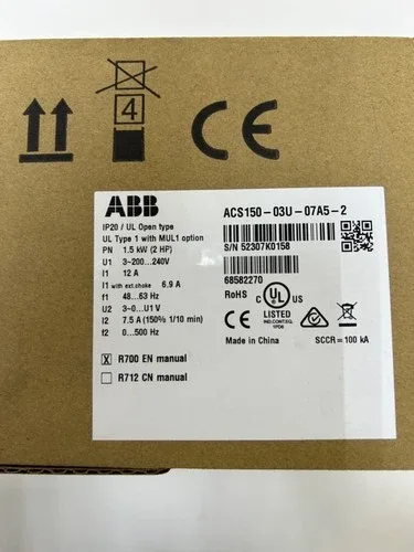 ABB INVERTER ACS150-03U-07A5-2 200VOLT 1.5kw 2HP [ 4 QTY AVAILABLE ] 5