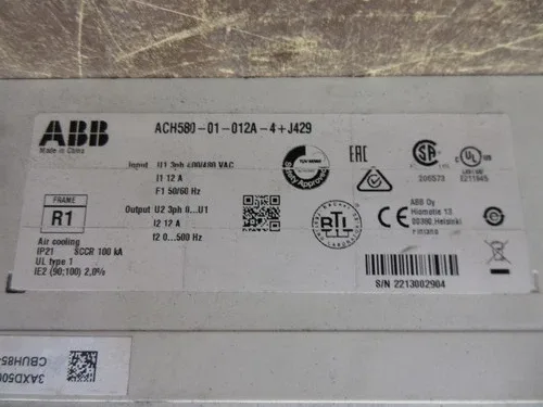 ABB ACH580 AC Drive ACH580-01-012A-4+J429 7.5HP 3Ph with Keypad 3